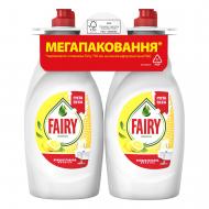 Засіб для ручного миття посуду Fairy Лимон 2х 0,75 л