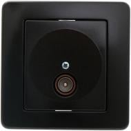 Розетка TV+R TEM Ekonomik 0dB черный