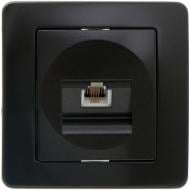 Розетка телефонная TEM Ekonomik RJ11 6/4 черный KE36NB-B