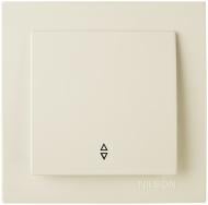 Выключатель проходной одноклавишный Nilson Touran без подсветки кремовый