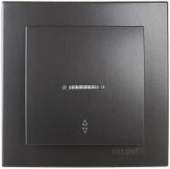 Выключатель проходной одноклавишный Nilson Touran с подсветкой антрацит