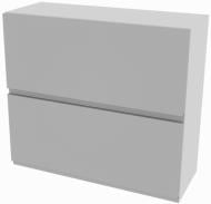 Шкаф Влада (В 80Б/80БСк) серый бархат/пепельный