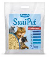 Наповнювач для котячого туалету Природа Sani Pet натуральний універсальний 2,5 кг