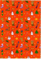 Бумага для упаковки Happycom International рождественская детские дизайны 70x300 см