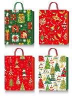 Пакет подарунковий новорічний 18cмх22 см ДЕЛЮКС дитячі дизайни Happycom International Пакет подарунковий новорічний 18cмх22 см ДЕЛЮКС дитячі дизайни Happycom International