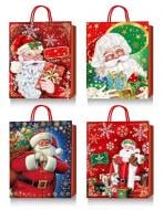 Пакет подарунковий новорічний квадратний 38х38х20 см Happycom International Пакет подарунковий новорічний квадратний 38х38х20 см Happycom International