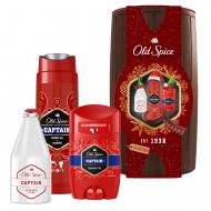 Набір подарунковий для чоловіків Old Spice Captain з дезодорантом, гелем для душу та лосьйоном після гоління