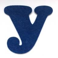 Буква Аплі Краплі У з фетру 2 мм 7,5 см в ассортименте