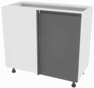 Тумба нижняя Влада (Н 100 правая) графит/белый Тумба нижняя Влада (Н 100 правая) графит/белый