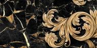 Плитка Golden Tile Saint Laurent чорний декор №2 9АС321 30x60 Плитка Golden Tile Saint Laurent чорний декор №2 9АС321 30x60