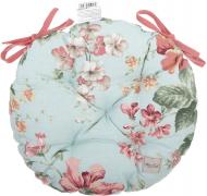 Подушка на стул круглая Большие розы 40 см La Nuit