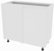 Тумба нижняя Влада (Н 100 левая) белый шелк/белый