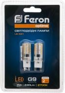 Лампа світлодіодна Feron Optima LB-591 2 шт./уп. 3 Вт капсульна прозора G9 220 В 2700 К