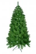 Штучна ялинка Рождественская с шишками 1.8 м литая 100% РЕ зелений