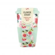 Чашка Flower Story Peonia с силиконовой крышкой 440 мл 21-279-064 Keramia Чашка Flower Story Peonia с силиконовой крышкой 440 мл 21-279-064 Keramia