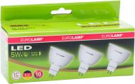 Лампа светодиодная Eurolamp 3 шт./уп. 5 Вт MR16 матовая GU5.3 175-250 В 3000 К MLP-LED-05533(3)