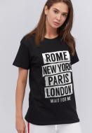 Футболка YAPPI Boyfriend WB2021 р.S черный