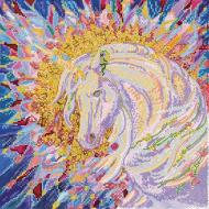 Набор для вышивания бисером Вестник счастья АС-356 300x300 мм Абрис Арт