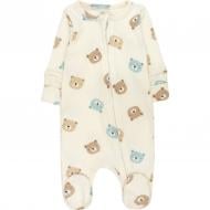 Комбинезон ясельный унисекс Dexter`s Baby bears р.62 молочный 900391