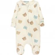 Комбинезон ясельный унисекс Dexter`s Baby bears р.68 молочный 900391