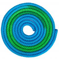 Скакалка для художньої гімнастики 3м 2-х PS C-1657 Зелено-блакитний