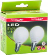Лампа светодиодная Eurolamp 2 шт./уп. 5 Вт G45 матовая E14 220 В 3000 К MLP-LED-G45-05143(E)