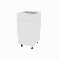 Тумба нижняя Влада ( Н 40 ДШ LUX левая) белый шелк/белый Світ Меблів Тумба нижняя Влада ( Н 40 ДШ LUX левая) белый шелк/белый Світ Меблів