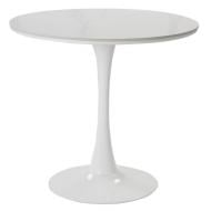 Стол обеденный Prestol Шарм 800x800x750мм белый/белый