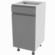 Тумба нижняя Влада ( Н 40 ДШ FAVORIT правая) графит/пепельный