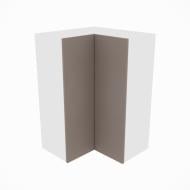 Шкаф верхний угловой Софи (В 60х60 прямий (920)левая) глиняный серый/белый Світ Меблів Шкаф верхний угловой Софи (В 60х60 прямий (920)левая) глиняный серый/белый Світ Меблів