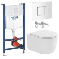 Комплект инсталляции Grohe Grohe QuickFix Solido, унитаз EGO STYLE NEW TORNADO, клавиша EVEN белая