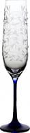 Набор бокалов для шампанского Bohemia Lido кобальт 190 мл 6 шт.