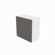 Шкаф верхний под вытяжку Софи (60 Окап (920)) графит серый/белый Світ Меблів