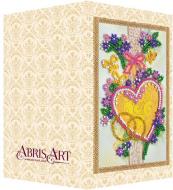 Набор для вышивания бисером Открытка С днем ??свадьбы-4 84x140 мм Абрис Арт