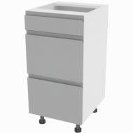 Тумба нижняя Влада ( Н 40 Ш FAVORIT) серый бархат/белый