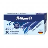 Картридж для пір’яних ручок 4001 Royal Blue короткий 38 мм королівський синій 155028 Pelikan 20 шт.