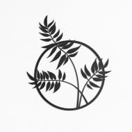 Панно декоративное Brushme Листья папоротника 30x40 см черный