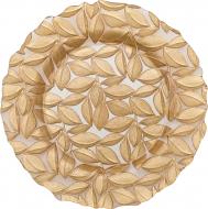 Блюдо Листок золотий 29 см