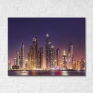 Картина на холсте Сияющий горизонт Дубая 75x100 см Brushme FNK5000168