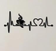 Панно декоративное Brushme Кардиограмма 20x30 см черный