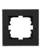 Рамка одноместная Lezard Vesna горизонтальная матовый черный 742-5980-146 Рамка одноместная Lezard Vesna горизонтальная матовый черный 742-5980-146
