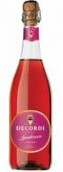 Вино ігристе Decordi Lambrusco Rosato Amabile рожеве напівсолодке 0,75 л