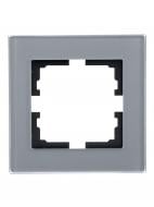 Рамка одноместная Lezard Vesna горизонтальная асфальт 742-M6980-146