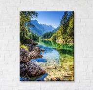 Постер Зеркало горной тишины 50x65 см Brushme FNK5000111