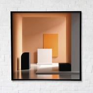 Постер Архитектура цвета с черной рамкой 80x80 см Brushme FNK5000163_RN45-21