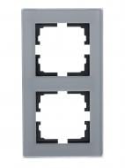 Рамка двухместная Lezard Vesna вертикальная асфальт 742-M6980-152