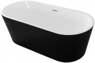 Ванна акрилова EGO WAVE окремостояча MS-03B чорний 170х75 см