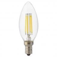 Лампа світлодіодна HOROZ ELECTRIC FILAMENT CANDLE-6 C37 6 Вт E14 4200 К 220 В прозора 001-013-0006-030