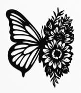 Панно декоративное Brushme Цветущая бабочка 30x40 см черный