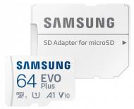 Карта памяти Samsung microSDXC 64 ГБ UHS-I Class 3 (U3)Class 10 (MB-MC64KA/EU ) EVO+